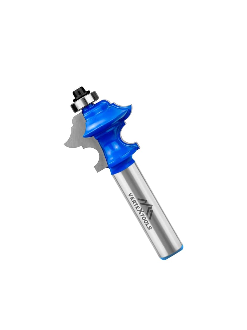 Фреза кромочная фигурная VERTEXTOOLS Ø34.9×27.1 мм, хвостовик 12 мм, с подшипником 4