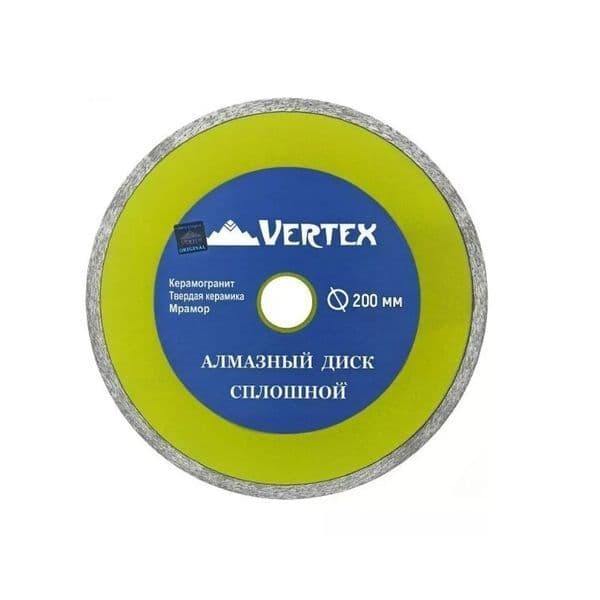 Диск алмазный VERTEXTOOLS 200/25,4 мм сплошной для плиткореза 1