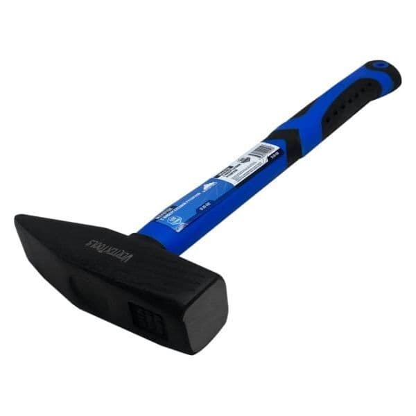 Молоток слесарный VERTEXTOOLS 400 г, фибергласовая обрезиненная рукоятка 1